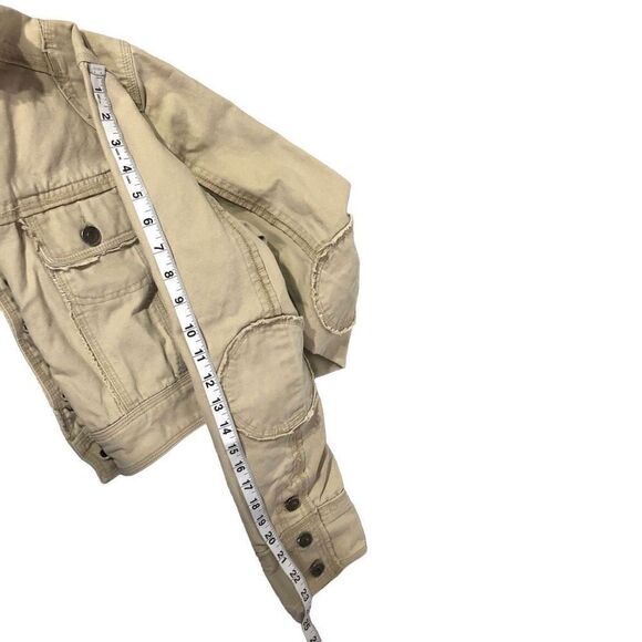 Personal Identity Teen's Close Neck Cropped Denim Jacket Size XL/15 - Picture 10 of 16